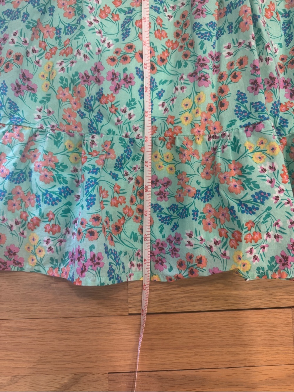 J.Crew Printed Smocked Ruffleneck Midi Dress size 4 - Picture 9 of 10